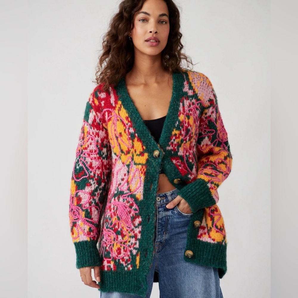 Free people Alexis cardigan sweater XS